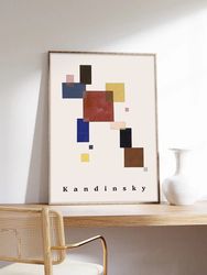 Kandinsky Poster, Thirteen Rectangles, Abstract Art, Wassily Kandinsky, Exhibition Poster, Museum Quality Art Printing o