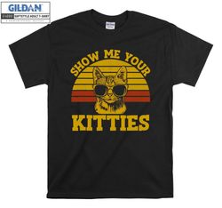 Vintage Cat Portrait T-shirt Hoodie Kids Child Tote Bag Tshirt S-M-L-XL-XXL-3XL-4XL-5XL Gildan Oversized Men Women Unise