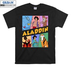 Vintage Disney Aladdin T-shirt Hoodie Kids Child Tote Bag Tshirt S-M-L-XL-XXL-3XL-4XL-5XL Gildan Oversized Men Women Uni