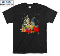 The Simpsons Xmas Tree Gifts T-shirt Hoody Kid Child Tote Bag Tshirt S-M-L-XL-XXL-3XL-4XL-5XL Gildan Oversized Men Women