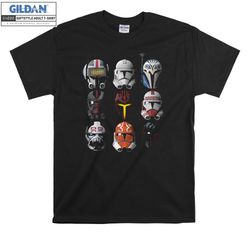 The Clone Wars Clone Helmets T-shirt Hoody Kids Child Tote Bag Tshirt S-M-L-XL-XXL-3XL-4XL-5XL Gildan Oversized Men Wome
