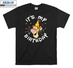 Tigger It's My Birthday Cute  T-shirt Hoody Kid Child Tote Bag Tshirt S-M-L-XL-XXL-3XL-4XL-5XL Gildan Oversized Men Wome