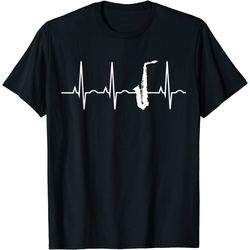 saxophone player shirt - saxophone heartbeat t-shirt