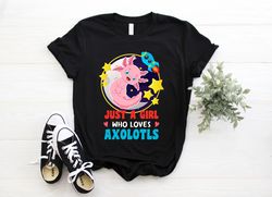 cute axolotl t-shirt, awesome pink baby pets axolotls pet birthday gift tshirt, funny baby mexican salamander lover part