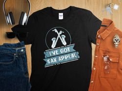 saxophone jazz musician men's t-shirt  mens novelty shirt  graphic print tee shirts  unisex funny t-shirt  gift for men