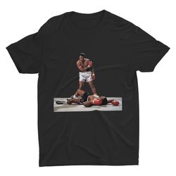 ICONIC Muhammad Ali T Shirt  Ali KO Sonny Liston  Boxing T Shirt  Cassius Clay  Boxing Gift