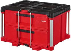Milwaukee 48-22-8442 PACKOUT 2 Drawer Durable Tool Box w/ 50lbs Capacity Length 16.3 in Width 22.2 in Height 14.3 in