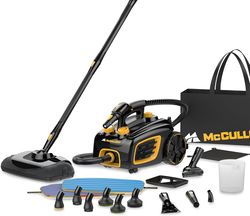McCulloch MC1375 Canister Steam Cleaner with 20 Accessories, Extra-Long Power Cord, Chemical-Free Cleaning
