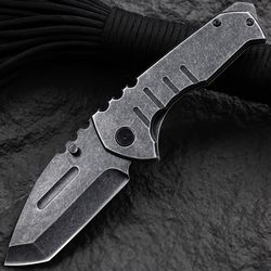 1pc 3.54inch High Hardness Folding Knife, Heavy Duty Portable Pocket Knife, Outdoor Camping Hiking Travel Sharp knife