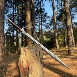 Greek Achilles Sword Replica, Handmade in Nepal, 29" Blade from 5160 Steel, Ambidextrous Grip, Ready to Use - sword