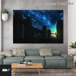 night in the woods canvas, canvas wall art, rolled canvas print, canvas wall print, game canvas-1