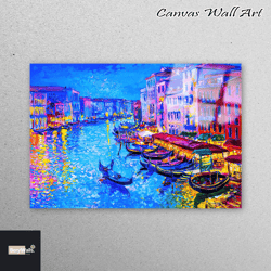 tempered glass, glass wall decor, glass art, italy landscape printing, grand canal landscape glass decor, italy glass de