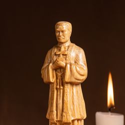 Father Truong Buu Diep Wooden Statue,Religious Catholic Statue, Wooden Religious Gifts,Housewarming Gift