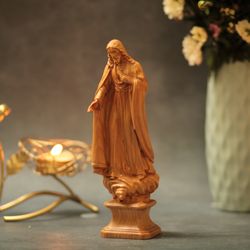Wooden Jesus Christ Blessing's Statue, Religious Catholic Statue, Wooden Religious Gifts, Father's Day/New Home Gift, U