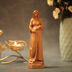 Our Lady of Hope Catholic Religious Wooden Statue Religious Catholic Statue Wooden Religious Gifts The Mother of God Han