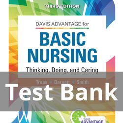 Davis Advantage for Basic Nursing 3rd Edition TEST BANK 9781719642071