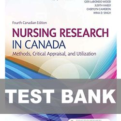 Nursing Research in Canada 4th Edition TEST BANK 9781771720984
