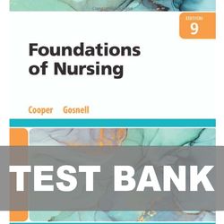 Foundations of Nursing 9th Edition TEST BANK 9780323812030