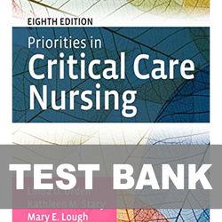 Priorities in Critical Care Nursing 8th Edition TEST BANK 9780323531993