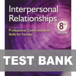 Interpersonal Relationships 8th Edition TEST BANK 9780323544801