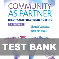 Community As Partner Theory and Practice in Nursing 8th Edition TEST BANK 9781496385246