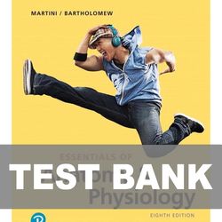 Essentials of Anatomy and Physiology 8th Edition Martini TEST BANK 9780135203804