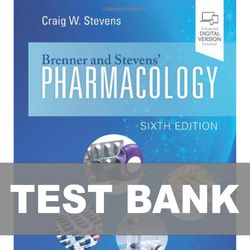 Brenner and Stevens Pharmacology 6th Edition TEST BANK 9780323758987