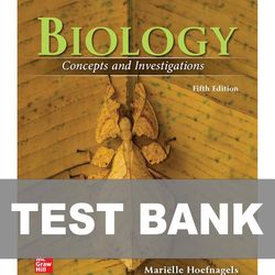 Biology Concepts and Investigations 5th Edition TEST BANK 9781260259049