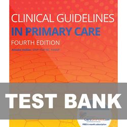 Clinical Guidelines in Primary Care 4th Edition TEST BANK 9781892418272