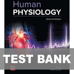 Human Physiology 16th Edition Fox TEST BANK 9781264398799