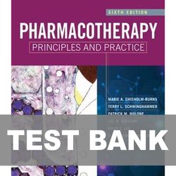 Pharmacotherapy Principles and Practice 6th Edition TEST BANK 9781260460278