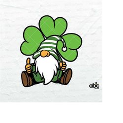 Gnome St Patricks Day Svg File | Shamrock Svg | Clover Svg | Lucky Clover Svg | St Patricks Shirt Svg | Not Lucky Simply