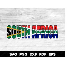 South Africa African Flag Name Design | svg png dxf eps pdf | vector graphic design cut print dye sub laser cnc digital