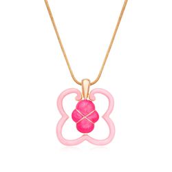 Winx Classic Club Pink Enamel Pendat Fashion Cartoon Movie Same Necklace Nostalgic Fashion Jewelry for Woman Girl Gift C