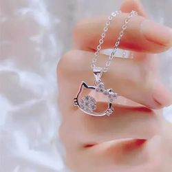 Sanrio Anime Hello Kitty Bracelet Bracelet Pendant Cute Cartoon Necklace Light Luxury High Grade Jewelry Festival Gift T