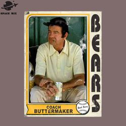 coach buttermaker vintage bad ews bears baseball card png design