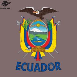 Ecuador Faded Vintage Style  PNG Design