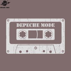 Depeche Mode Vintage Cassette White PNG Design