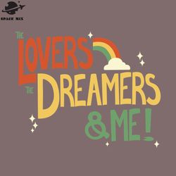 lovers and dreamers PNG Design