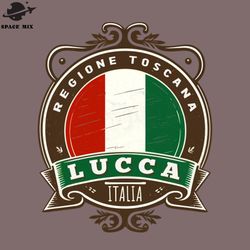 Lucca Italia Retro Style  PNG Design