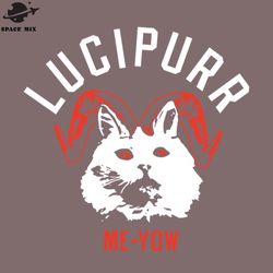 Lucipurr MeYow Halloween Cat PNG Design