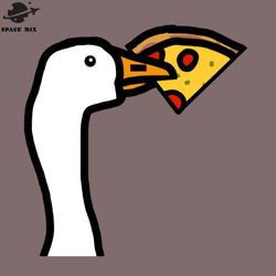 ortrait of a aming oose Stealing izza PNG Design