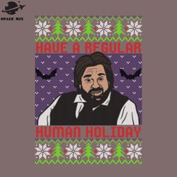 Regular Human Holiday PNG Design