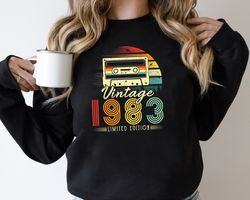 1983 Vintage Shirt, 1983 Birthday Shirt, 40th Birthday Gift,40th Birthday Gift Shirt, 1983 Vintage Tee, 1983 Retro Shirt