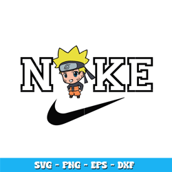 Nike Chibi Naruto cute svg, Naruto chibi svg, Logo Brand svg, Nike svg, anime svg, logo design svg, Instant download.