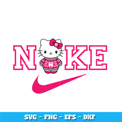 Nike Sweater Hello Kitty svg, hello kitty svg, Logo Brand svg, Nike svg, cartoon svg, logo design svg, Digital download.