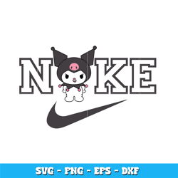 Nike Kuromi svg, Kuromi hello kitty svg, Logo Brand svg, Nike svg, cartoon svg, logo design svg, Digital download.