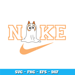 Nike Bluey Bingo Halloween svg, Bluey svg, Logo Brand svg, Nike svg, cartoon svg, logo design svg, Digital download.