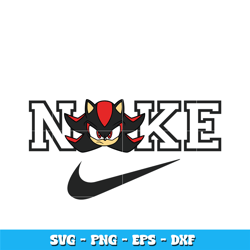 Nike Shadow The Hedgehog head svg, sonic svg, Logo Brand svg, cartoon svg, Nike svg, logo design svg, digital download.