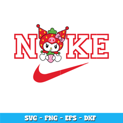 Nike Kuromi strawberry svg, Kuromi svg, Logo Brand svg, cartoon svg, Nike svg, logo design svg, digital download.